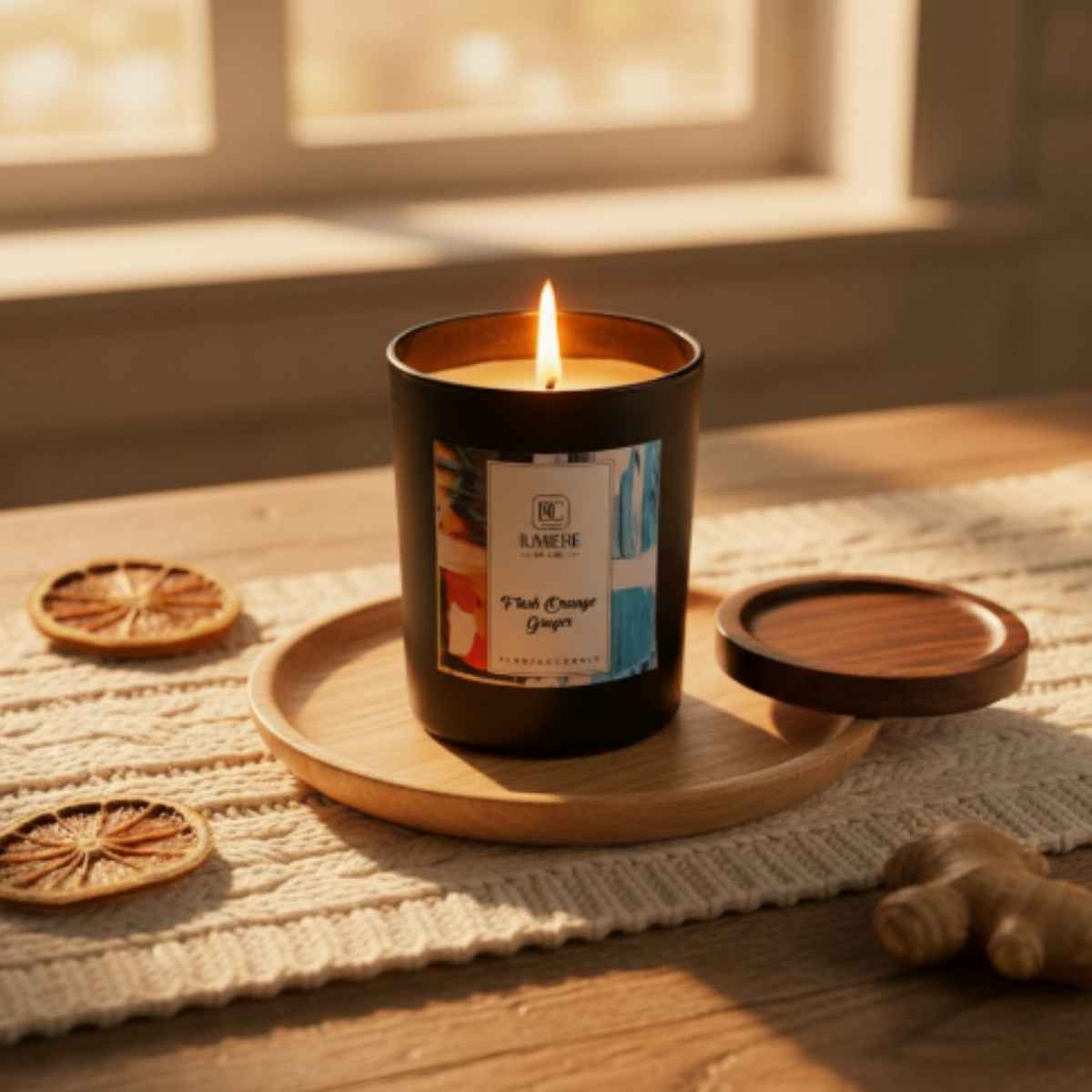 Vela Black Jengibre de Naranja 225g