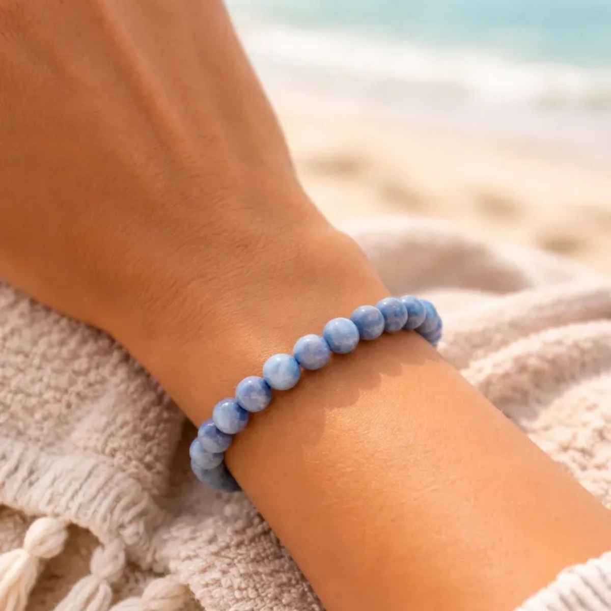Pulsera Cuarzo Azul 8mm