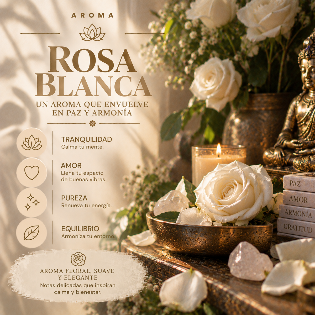 Incienso Masala Rosa Blanca