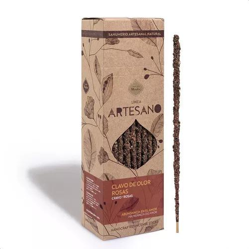 Sahumerio Artesano Clavo de Olor Rosas 30u