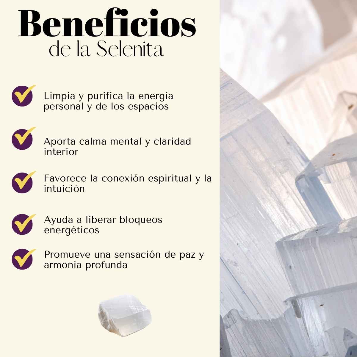 Pulsera Selenita 8mm