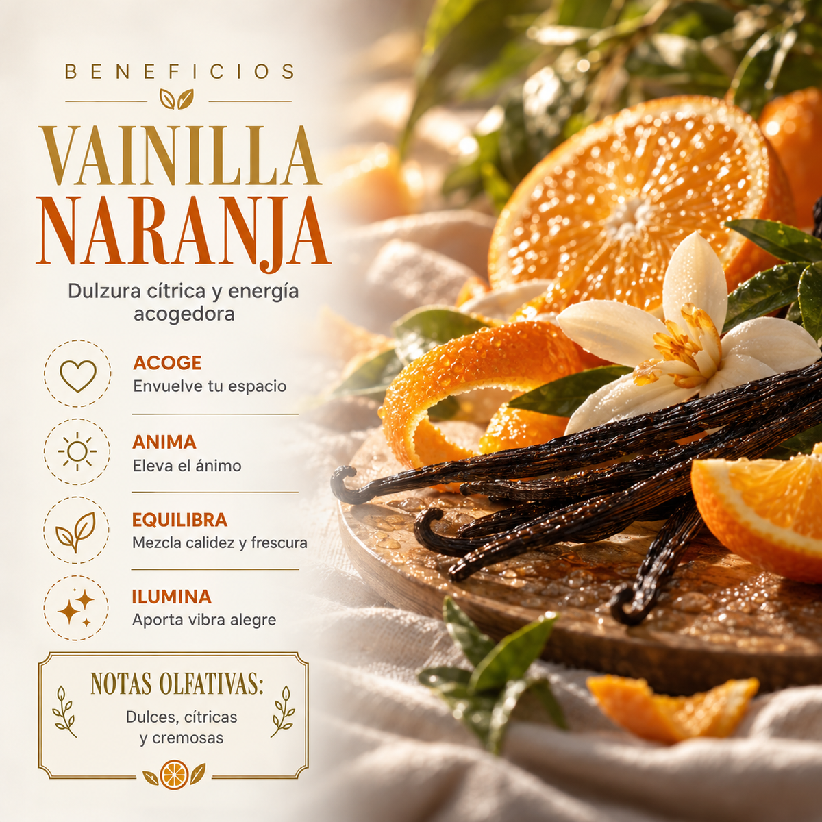 Incienso Vainilla y Naranja