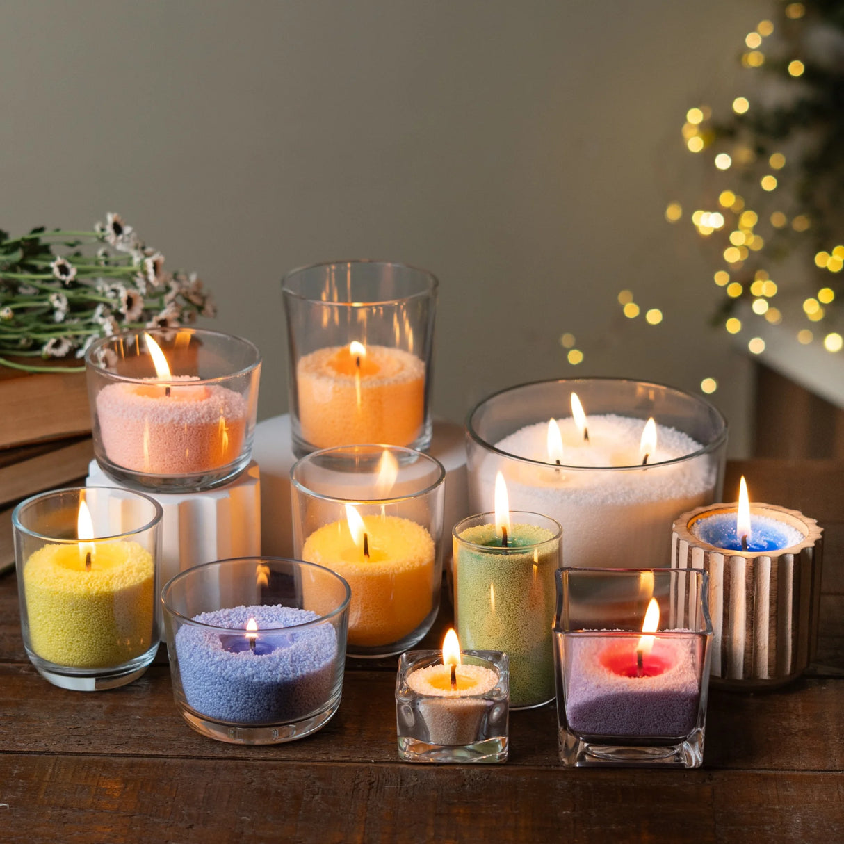 Vela de Arena Perlada 250gr