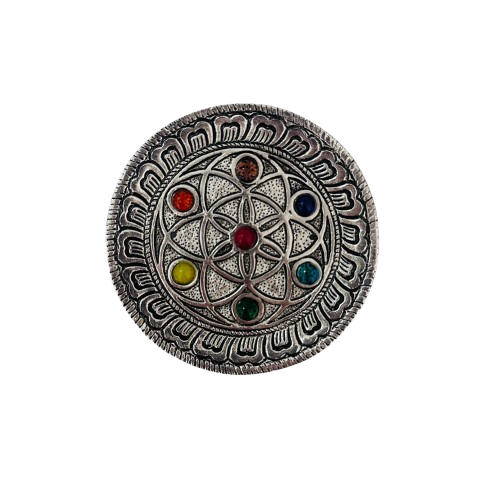 Porta Incienso Flor de la Vida 7 Chakras