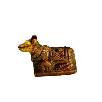 Porta Incienso Mini Vaca Bronce