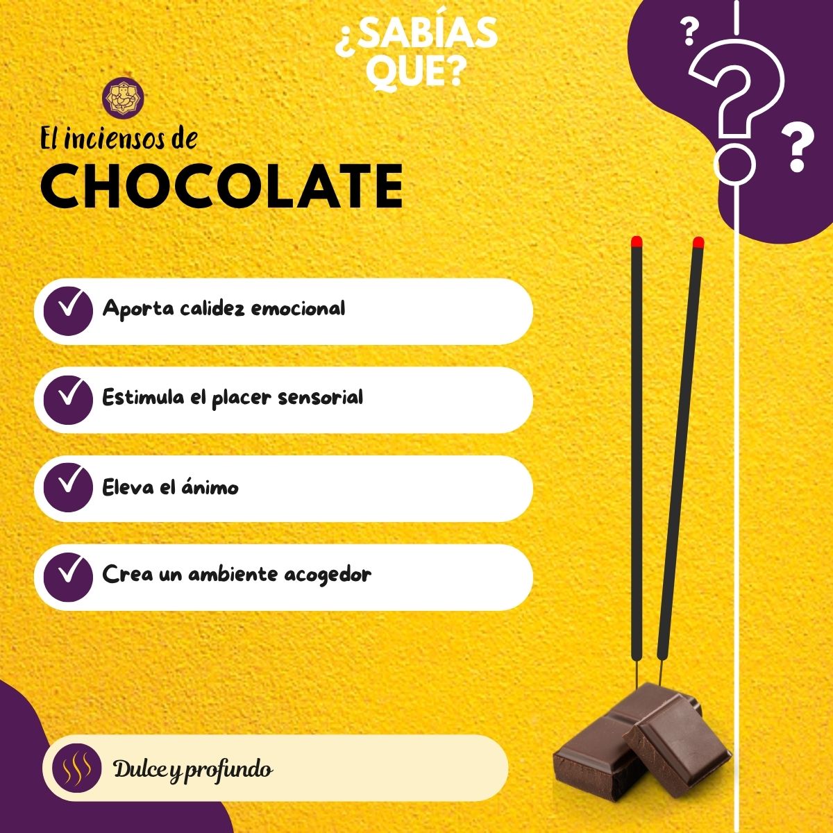 Incienso Jumbo Yatra Chocolate