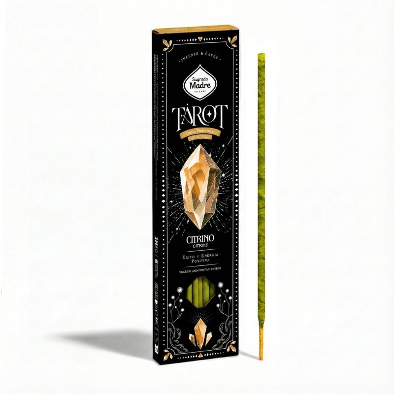 Sahumerio Tarot Gemas Citrino Naranja-Especias