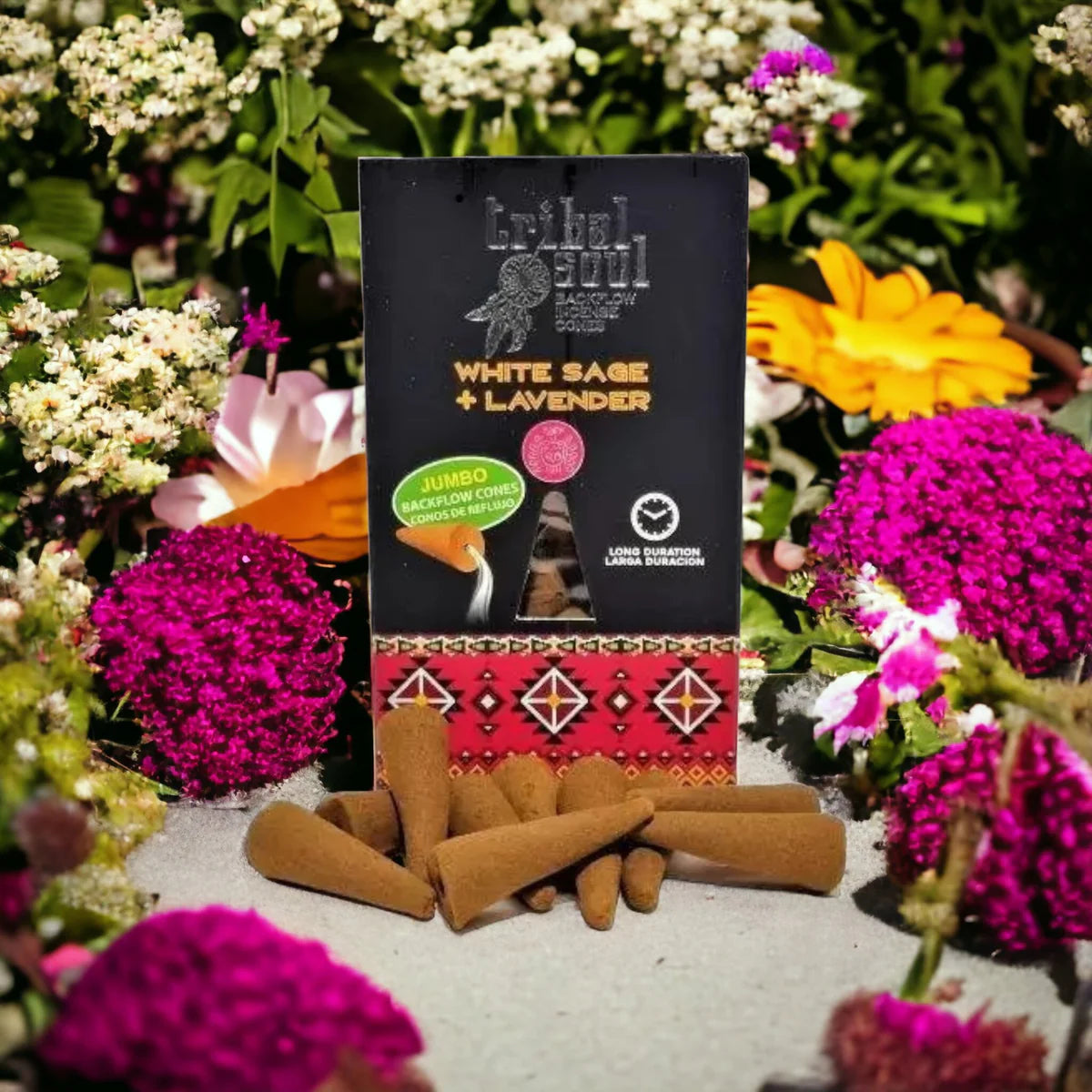 Incienso Cascada Salvia Blanca + Lavanda 120 conos