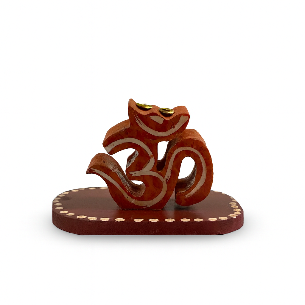 Porta Incienso OM con Base Naranjo