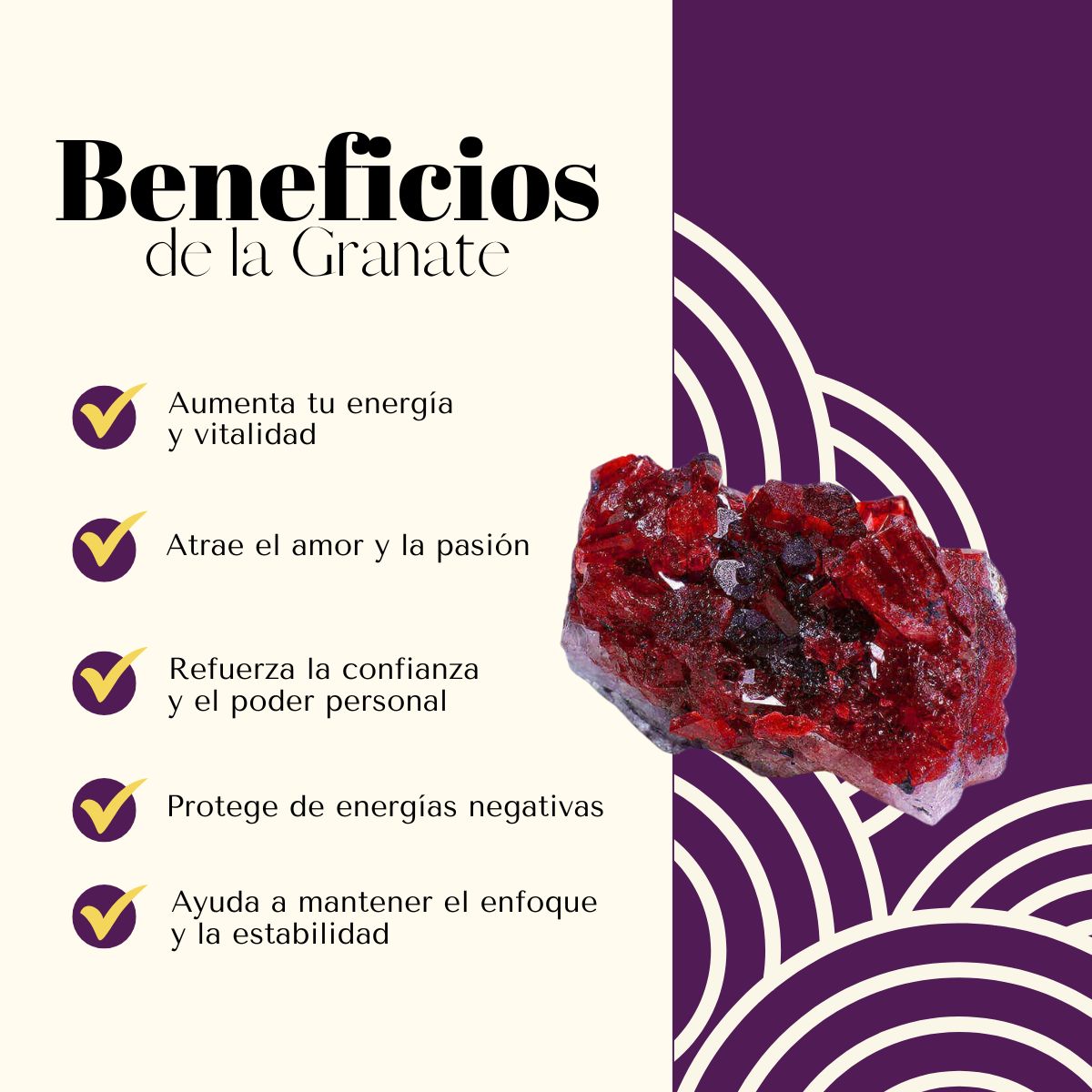 Aros Plateados Isis Granate