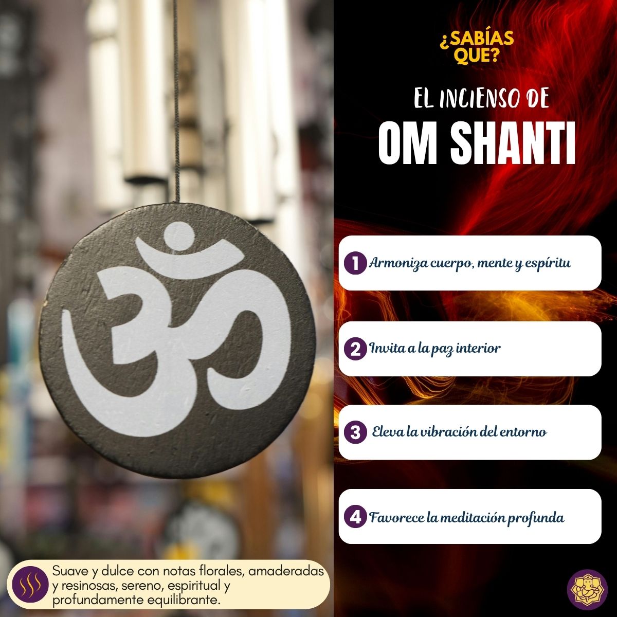 Incienso OM Shanti