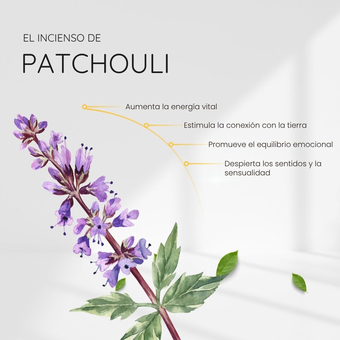 Incienso Pachulí con Jaspe Rojo