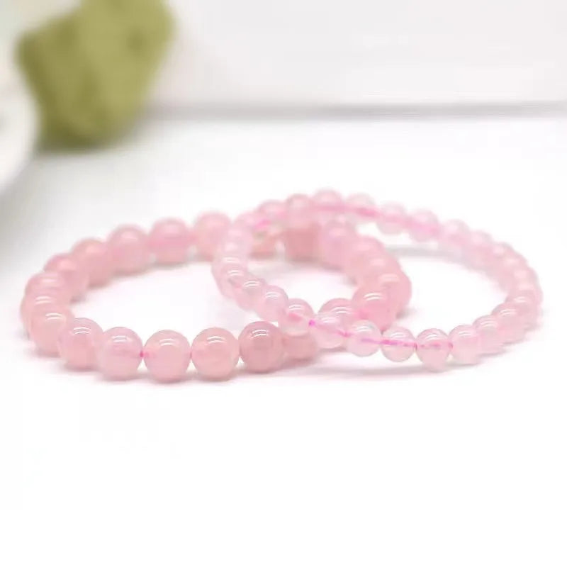 Pulsera Cuarzo Rosa 6mm