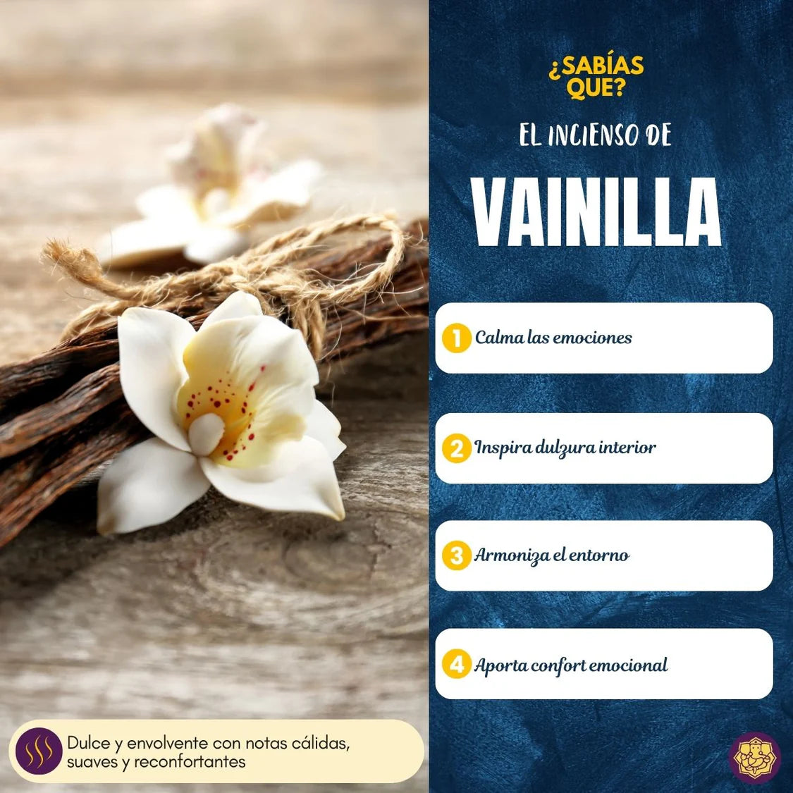 Incienso Orgánico Vainilla