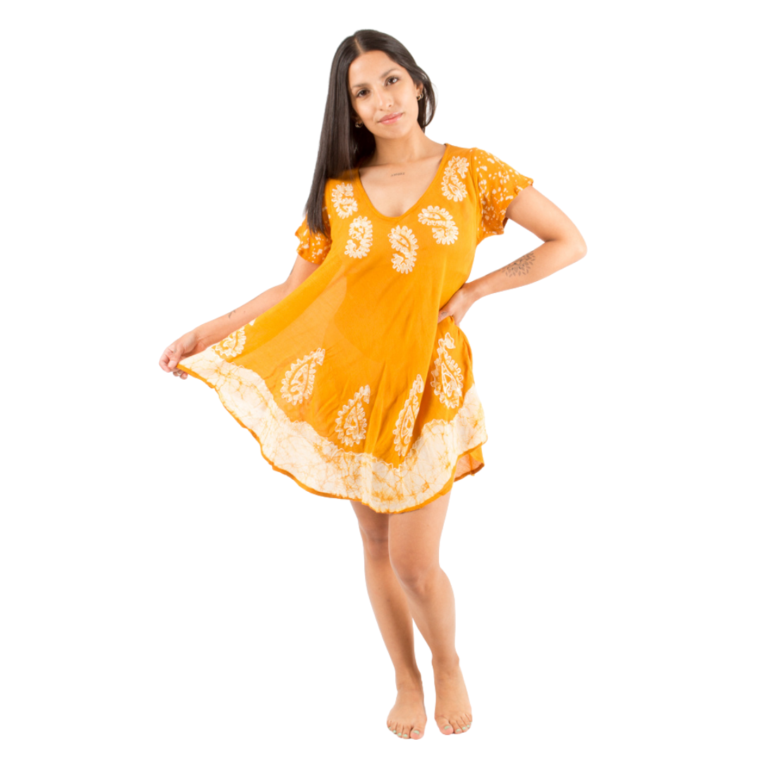 Blusa/Vestido Devamati Mostaza