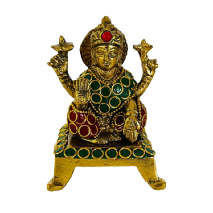 Laxmi de Bronce y Piedras Chico