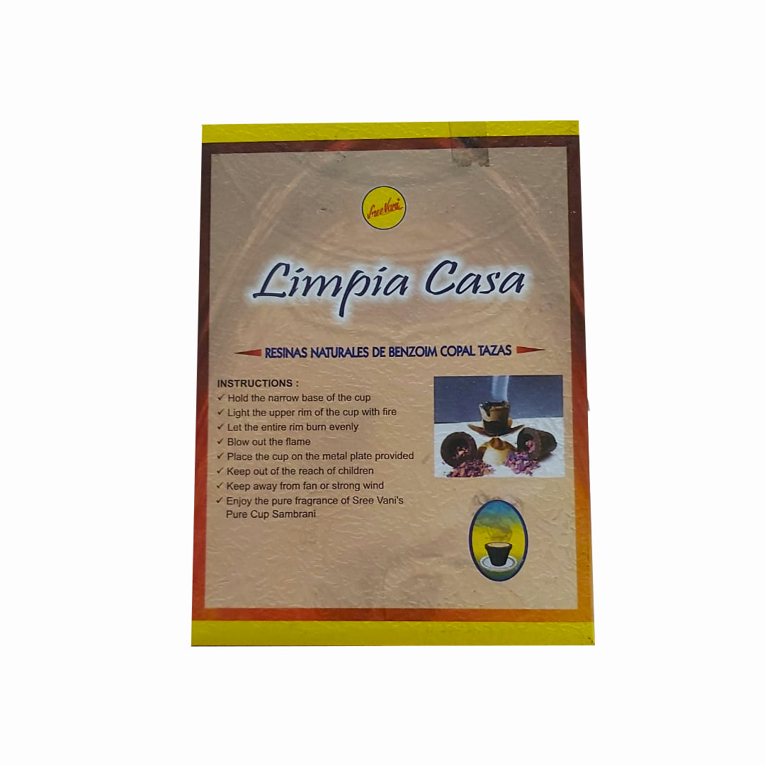 Copitas de Incienso Limpia Casa (12U)