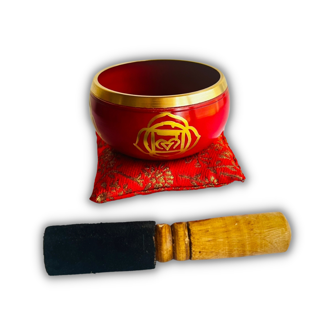 Box Cuenco Tibetano Rojo 9cm