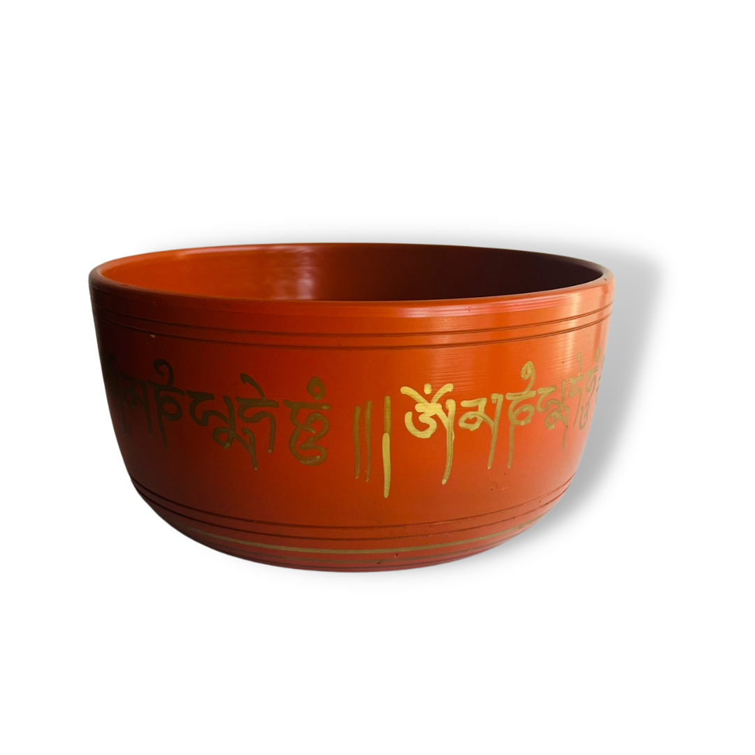 Box Cuenco Tibetano Naranja 18cm