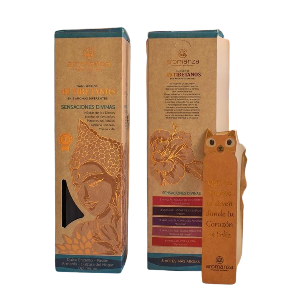Sahumerio 40 Tibetanos Sensaciones - Aromanza