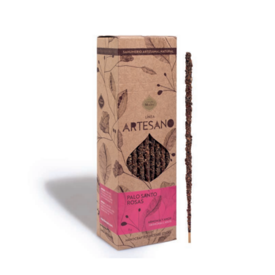 Sahumerio Artesano Palo Santo Rosa 30u