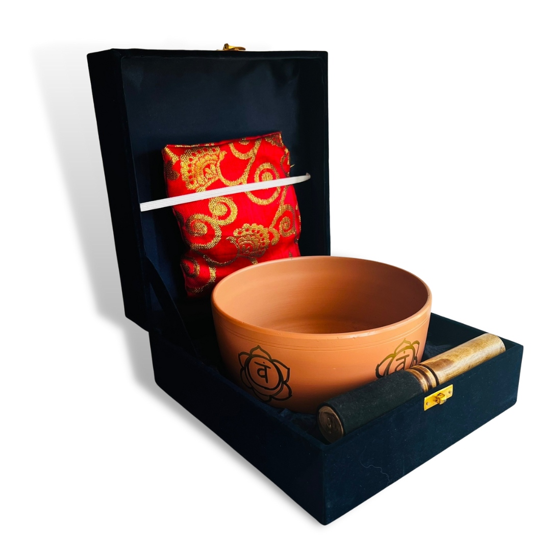 Box Cuenco Tibetano Naranja VAM 18cm