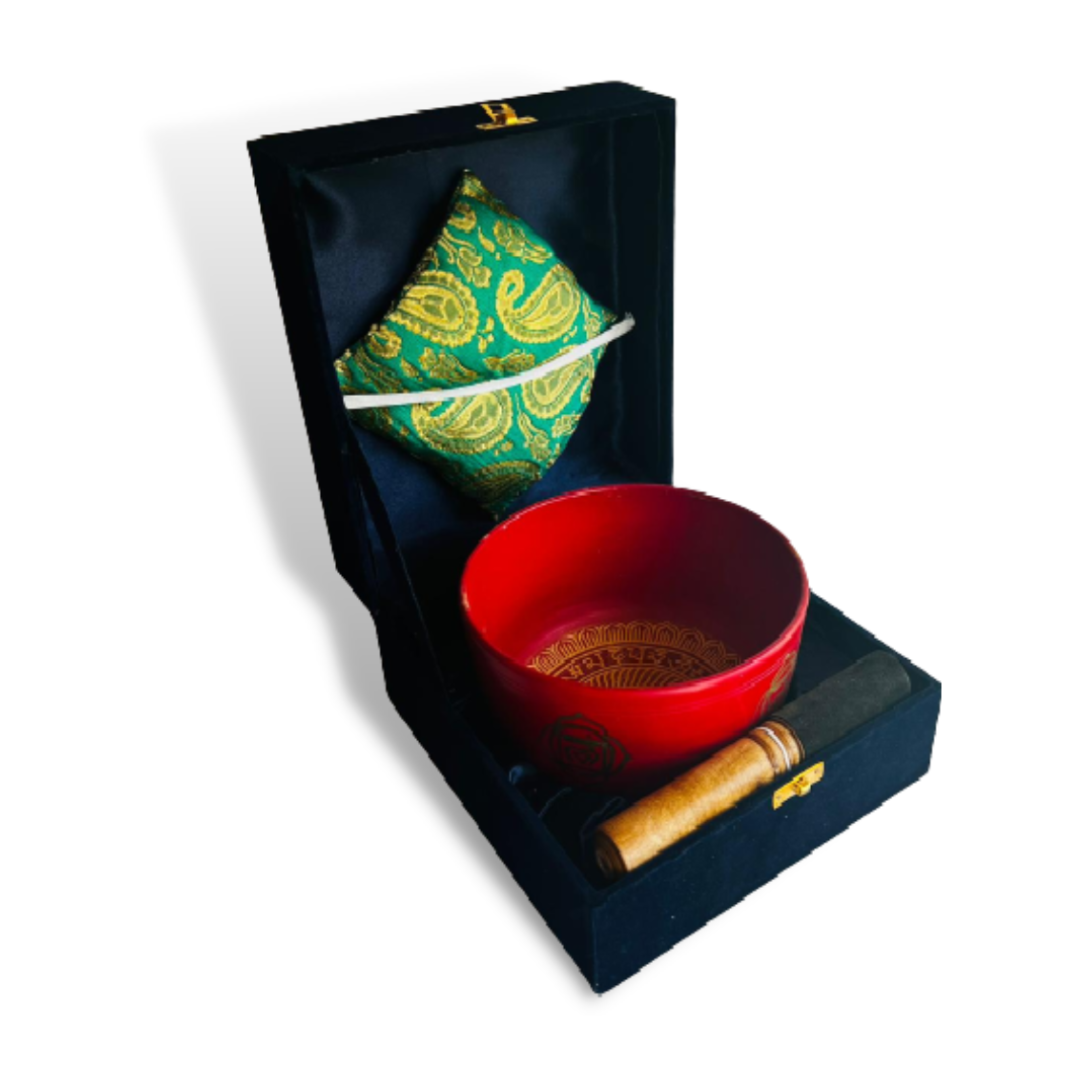 Box Cuenco Tibetano Rojo LAM 18cm