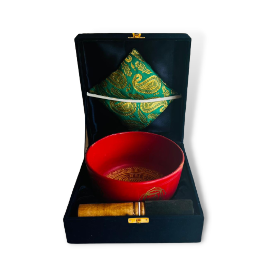 Box Cuenco Tibetano Rojo LAM 18cm