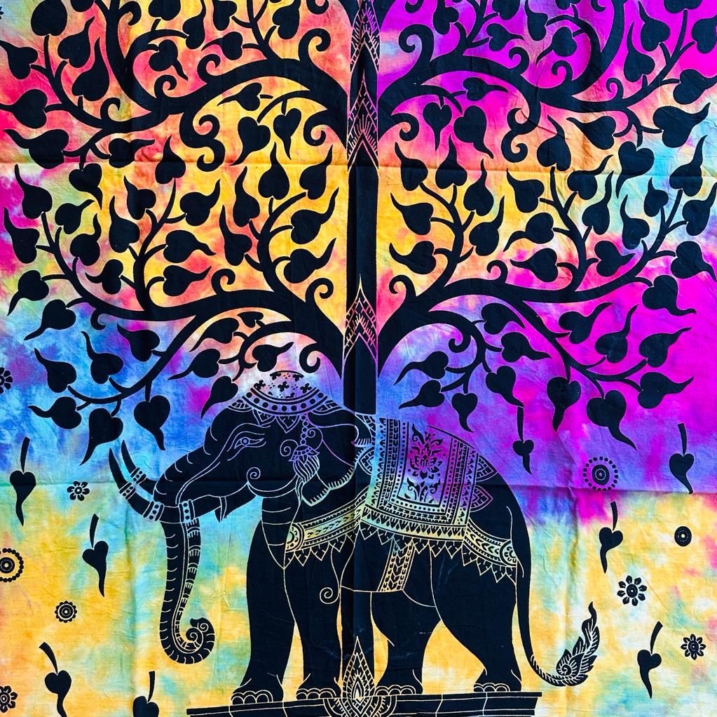 Tapiz Mural Árbol de la Vida Elefante