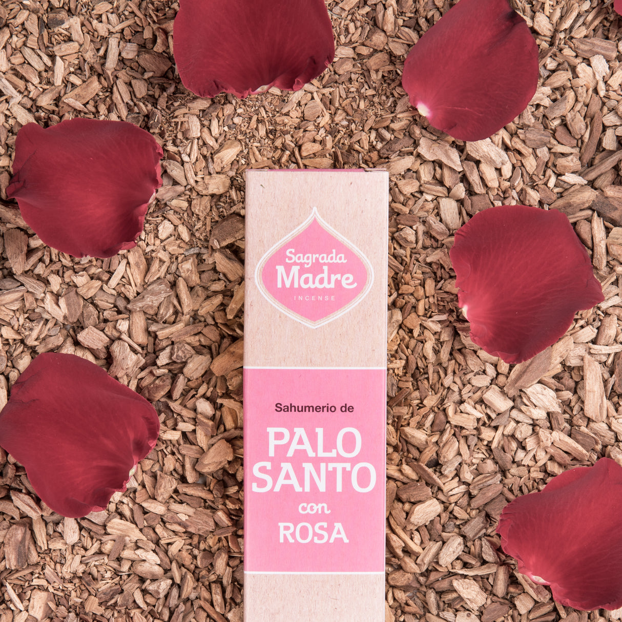 Sahumerio Palo Santo con Rosas