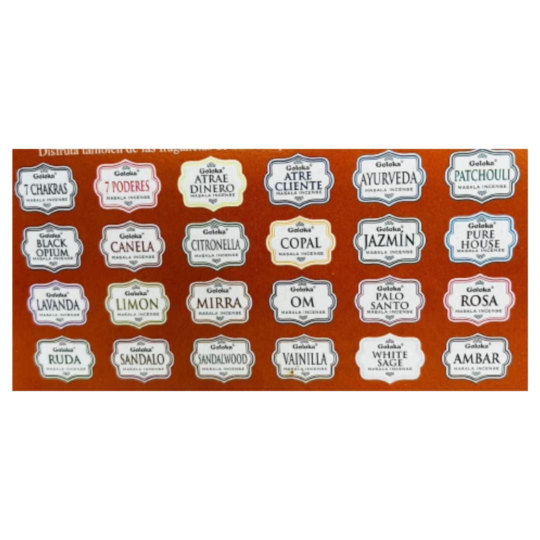 Pack Regalo Goloka Fit 12 Inciensos