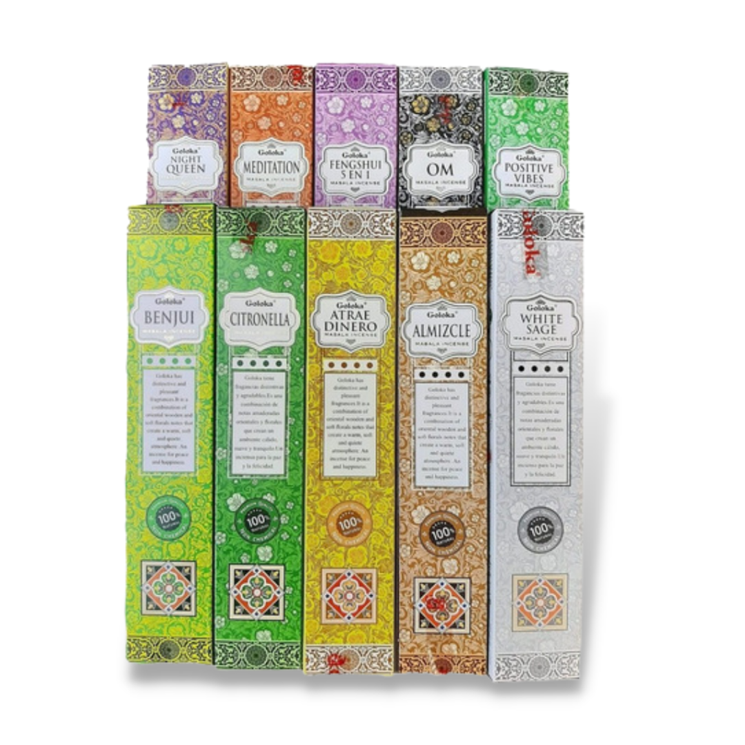 Pack Regalo Goloka Fit 12 Inciensos