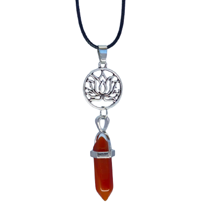 Colgante Lotus de Punta Cornalina