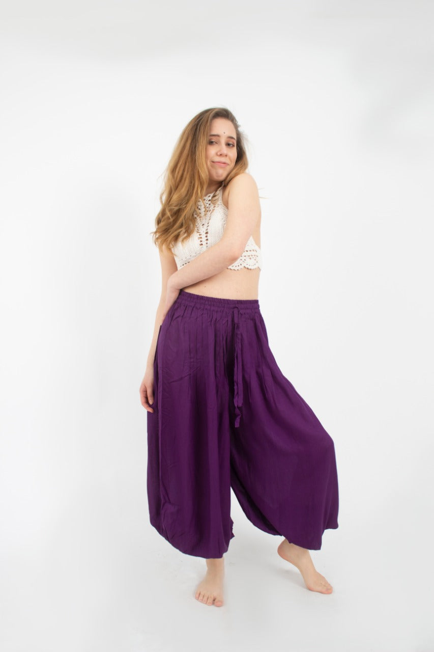 Pantalon Bombacho Morado