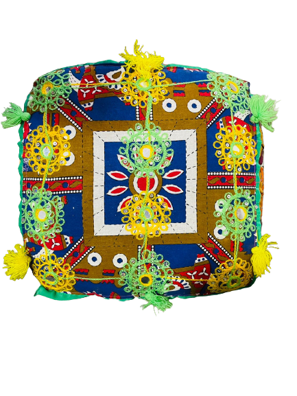 Cojin bordado a mano Green Design