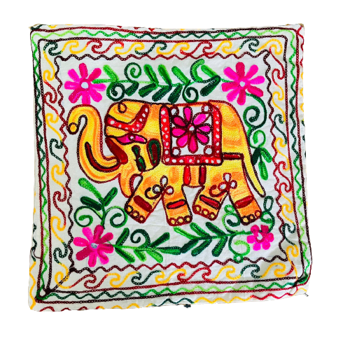 Funda de Cojín Elephant Yellow&Rose