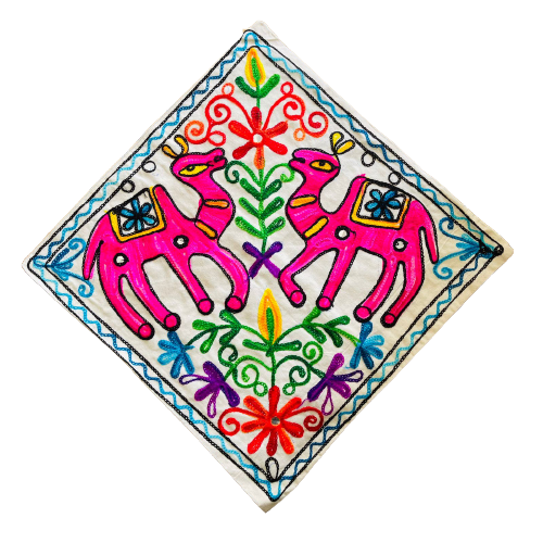 Funda de Cojín Camello Duo Pink