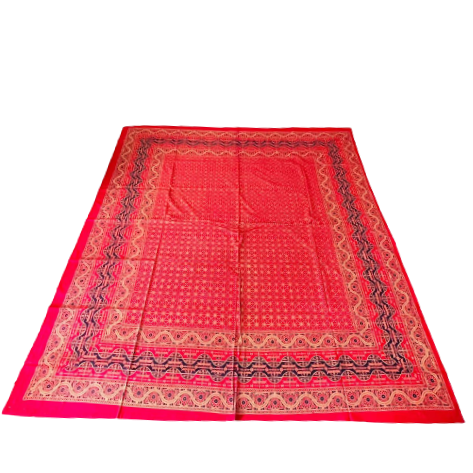 Cubrecama 2 Plaza Rojo Floral