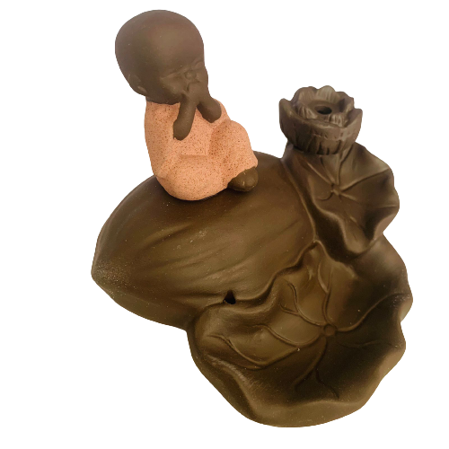 Porta Incienso Cascada Budda Risueño Red + 10 inciensos