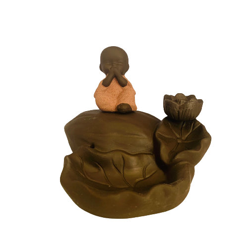 Porta Incienso Cascada Budda Risueño Red + 10 inciensos