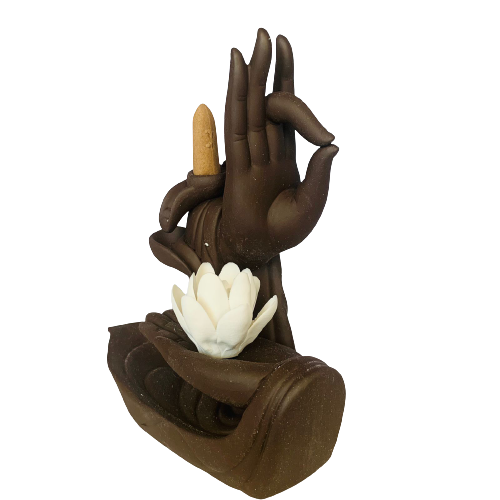 Porta Incienso Cascada Lotus Meditation + 10 inciensos