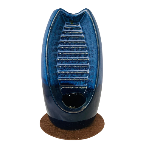 Porta Incienso Cascada Azul Prints + 10 inciensos