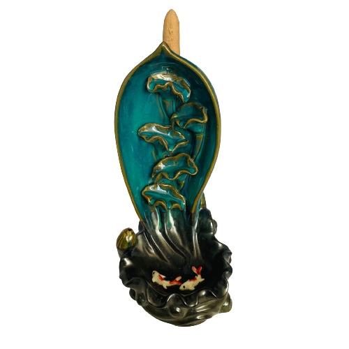 Porta Incienso Cascada Kowloon + 10 inciensos