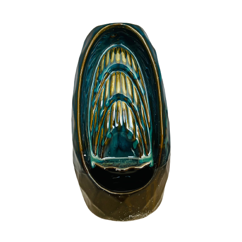 Porta Incienso Cascada Doble Turquesa + 10 inciensos