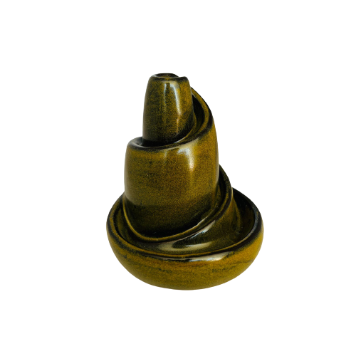 Porta Incienso Cascada Roll Amarillo + 10 inciensos