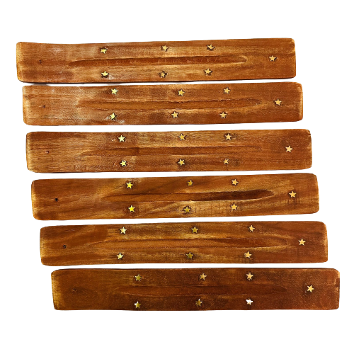 Pack 12 Porta Inciensos Tabla Madera
