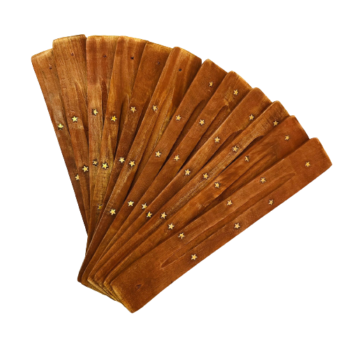 Pack 12 Porta Inciensos Tabla Madera