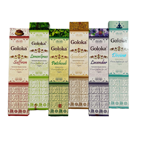 Pack Regalo 12 Incienso Goloka Natural