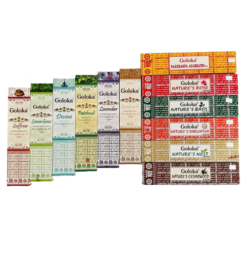 Pack Regalo 12 Incienso Goloka Natural