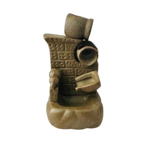 Porta Incienso Cascada Gris + 10 inciensos